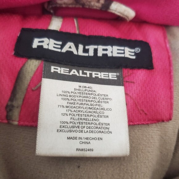 RealTree Extra Camouflage Hooded Puffer Hunting Jacket Women's Medium (3… - Picture 14 of 16